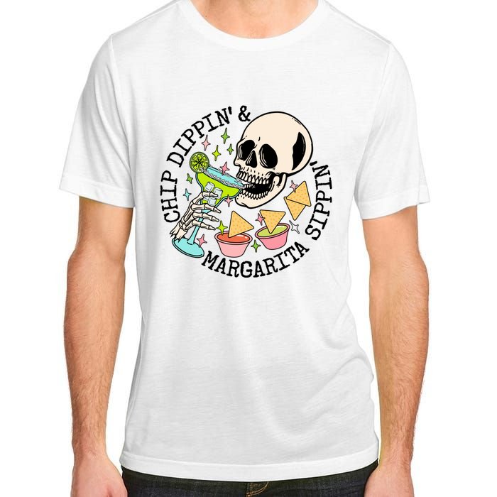 Chippin Dippin Margarita Sippin Skull Adult ChromaSoft Performance T-Shirt