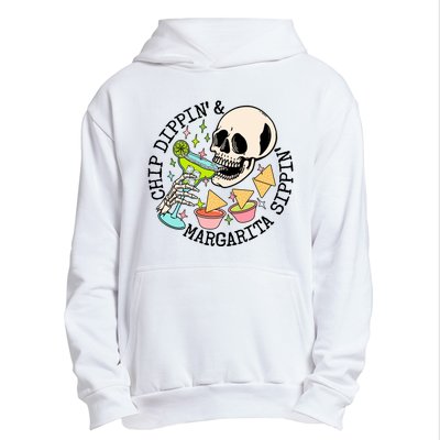 Chippin Dippin Margarita Sippin Skull Urban Pullover Hoodie