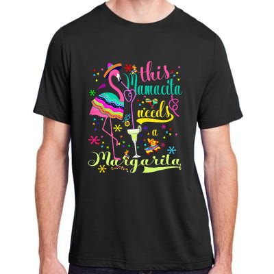 Cinco De Mayo Pink Flamingo Adult ChromaSoft Performance T-Shirt