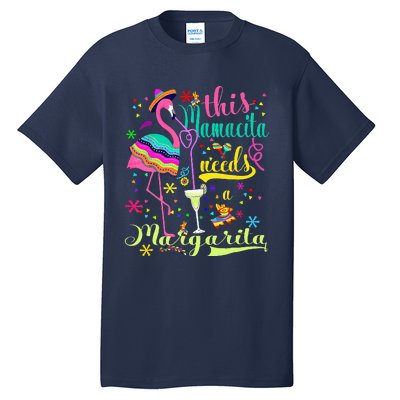 Cinco De Mayo Pink Flamingo Tall T-Shirt