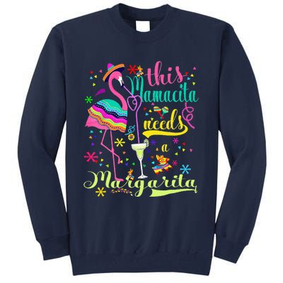 Cinco De Mayo Pink Flamingo Tall Sweatshirt