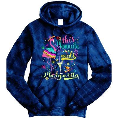 Cinco De Mayo Pink Flamingo Tie Dye Hoodie