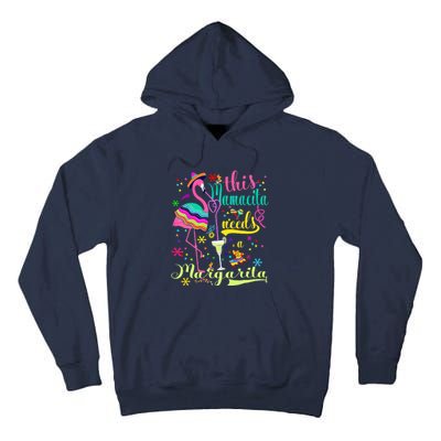 Cinco De Mayo Pink Flamingo Tall Hoodie