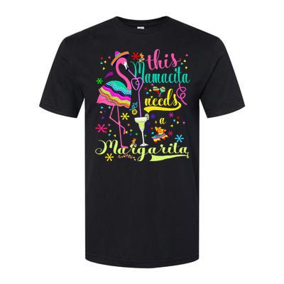 Cinco De Mayo Pink Flamingo Softstyle CVC T-Shirt