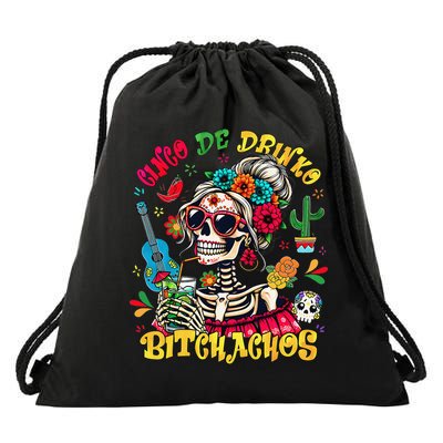 Cinco De Mayo Funny Mexican Party Cinco De Drinko Drawstring Bag