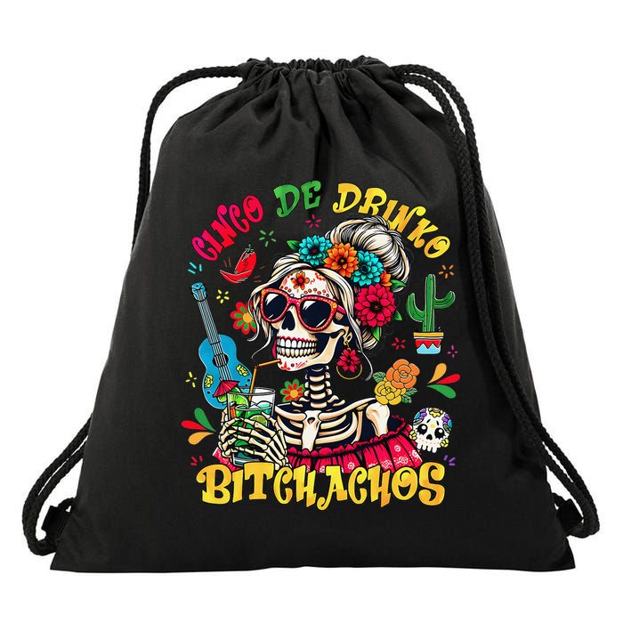 Cinco De Mayo Funny Mexican Party Cinco De Drinko Drawstring Bag
