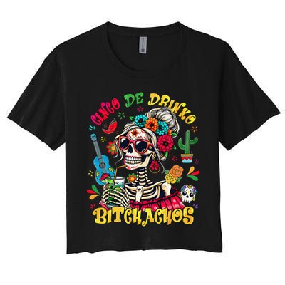 Cinco De Mayo Funny Mexican Party Cinco De Drinko Women's Crop Top Tee