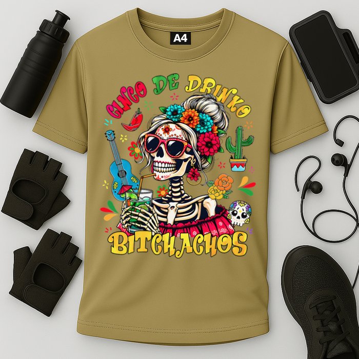 Cinco De Mayo Funny Mexican Party Cinco De Drinko Cooling Performance Crew T-Shirt
