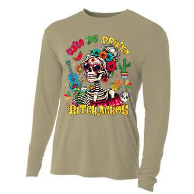 Cinco De Mayo Funny Mexican Party Cinco De Drinko Cooling Performance Long Sleeve Crew
