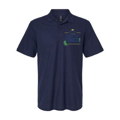 Cinco De Mayo. Corona De Mayo Ready Set Cinco. Graphic Lemon Softstyle Adult Sport Polo