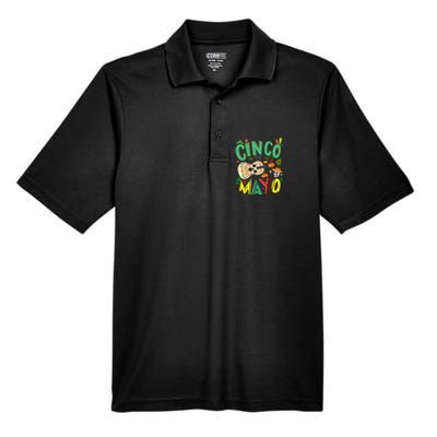 Cinco De Mayo Lets Fiesta Squad 5 De Mayo Mexican Fiesta Men's Origin Performance Piqué Polo