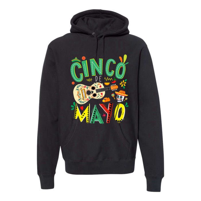 Cinco De Mayo Lets Fiesta Squad 5 De Mayo Mexican Fiesta Premium Hoodie