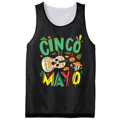 Cinco De Mayo Lets Fiesta Squad 5 De Mayo Mexican Fiesta Mesh Reversible Basketball Jersey Tank