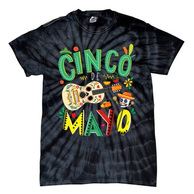 Cinco De Mayo Lets Fiesta Squad 5 De Mayo Mexican Fiesta Tie-Dye T-Shirt