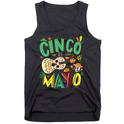 Cinco De Mayo Lets Fiesta Squad 5 De Mayo Mexican Fiesta Tank Top