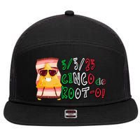 Cinco De Mayo Funny Math Nerds 5525 Cinco De Root-o 7 Panel Mesh Trucker Snapback Hat