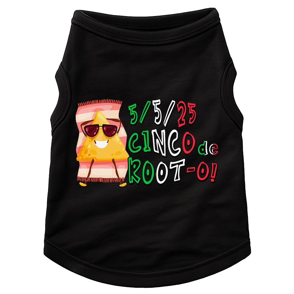 Cinco De Mayo Funny Math Nerds 5525 Cinco De Root-o Doggie Tank