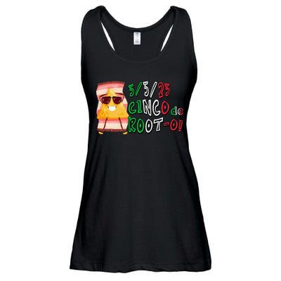 Cinco De Mayo Funny Math Nerds 5525 Cinco De Root-o Ladies Essential Flowy Tank