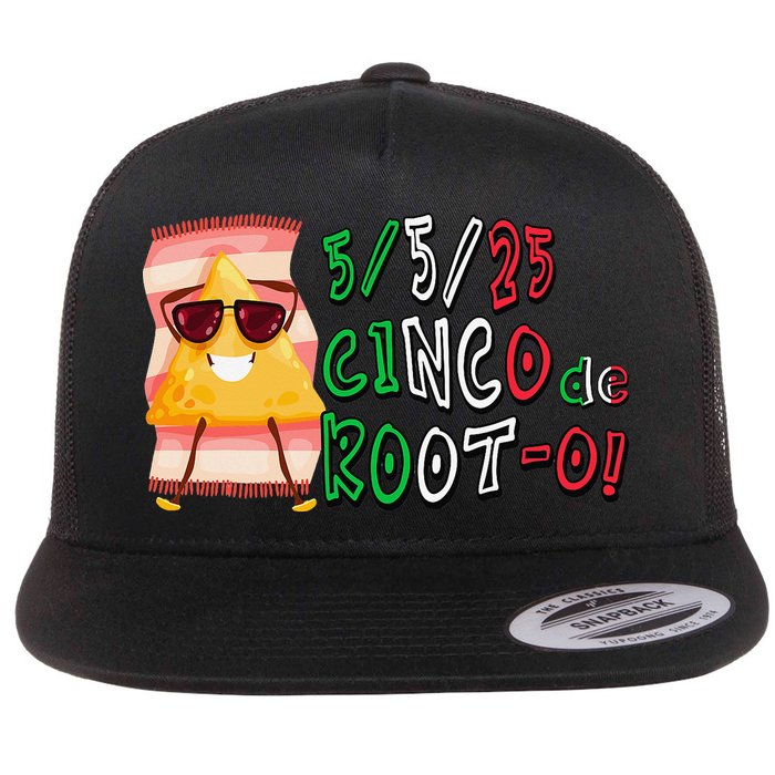 Cinco De Mayo Funny Math Nerds 5525 Cinco De Root-o Flat Bill Trucker Hat