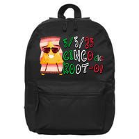 Cinco De Mayo Funny Math Nerds 5525 Cinco De Root-o 16 in Basic Backpack