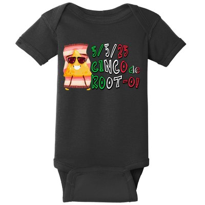 Cinco De Mayo Funny Math Nerds 5525 Cinco De Root-o Baby Bodysuit