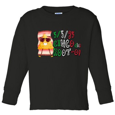 Cinco De Mayo Funny Math Nerds 5525 Cinco De Root-o Toddler Long Sleeve Shirt