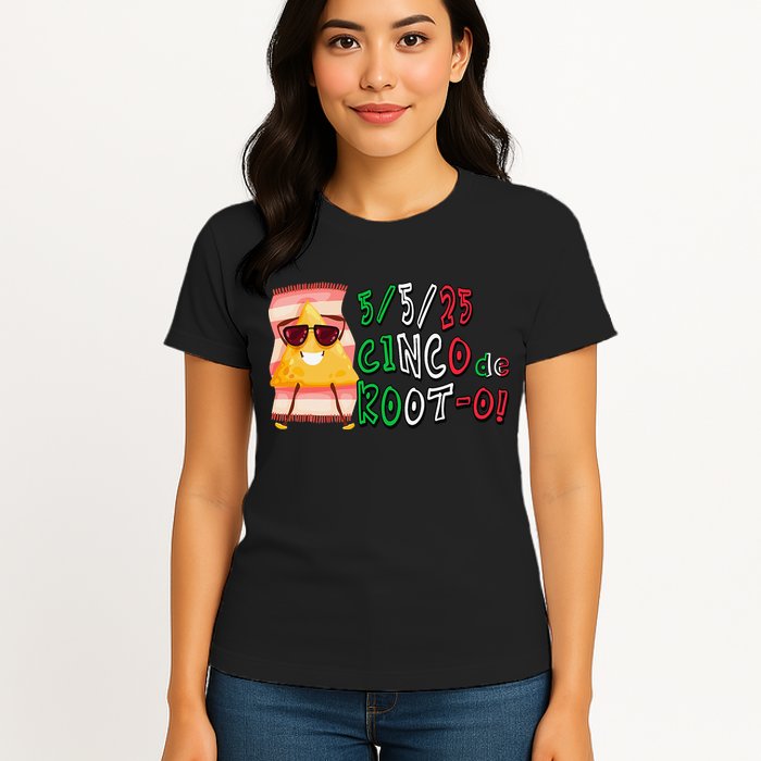 Cinco De Mayo Funny Math Nerds 5525 Cinco De Root-o Womens T-Shirt