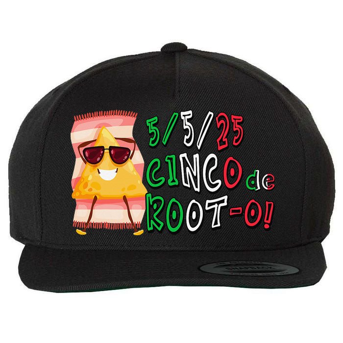 Cinco De Mayo Funny Math Nerds 5525 Cinco De Root-o Wool Snapback Cap