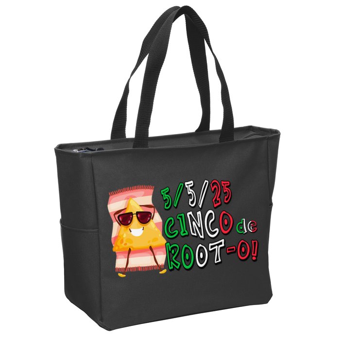Cinco De Mayo Funny Math Nerds 5525 Cinco De Root-o Zip Tote Bag
