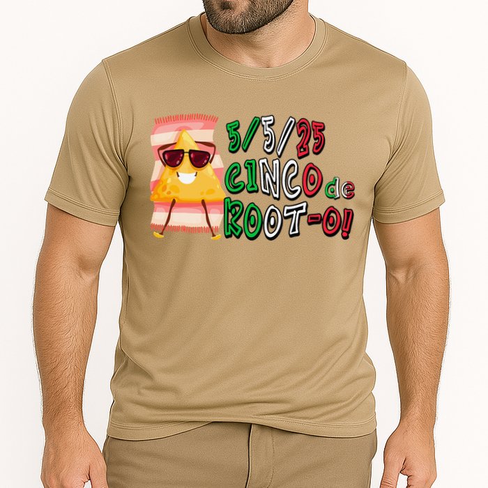 Cinco De Mayo Funny Math Nerds 5525 Cinco De Root-o Cooling Performance Crew T-Shirt