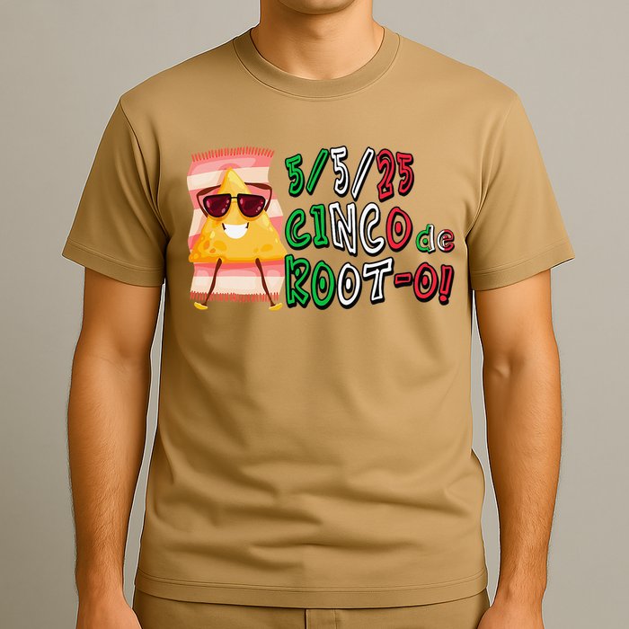 Cinco De Mayo Funny Math Nerds 5525 Cinco De Root-o T-Shirt