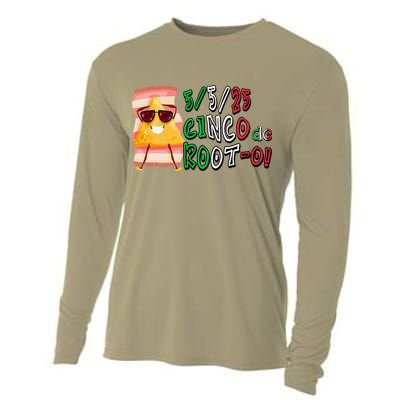 Cinco De Mayo Funny Math Nerds 5525 Cinco De Root-o Cooling Performance Long Sleeve Crew