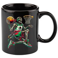 Cinco De Mayo 2025 Skeleton Play Basketball Sombrero Fiesta 11oz C Handle Ceramic Mug