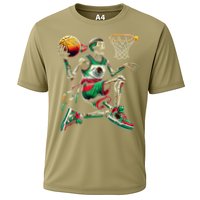 Cinco De Mayo 2025 Skeleton Play Basketball Sombrero Fiesta Cooling Performance Crew T-Shirt
