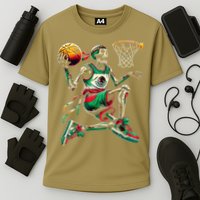 Cinco De Mayo 2025 Skeleton Play Basketball Sombrero Fiesta Cooling Performance Crew T-Shirt