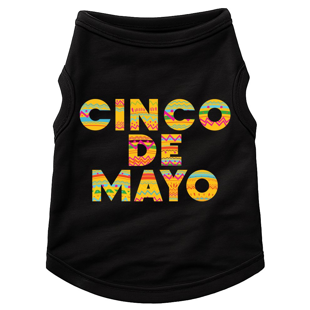 Cinco De Mayo Fiesta Holiday Doggie Tank