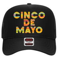 Cinco De Mayo Fiesta Holiday High Crown Mesh Back Trucker Hat