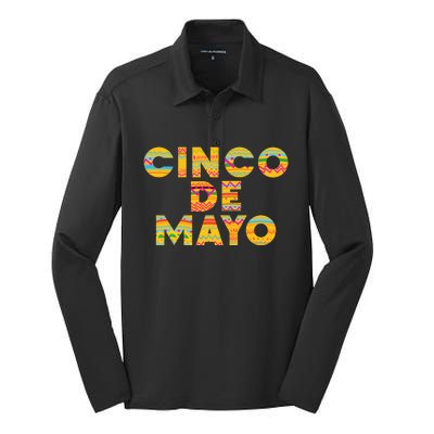 Cinco De Mayo Fiesta Holiday Silk Touch Performance Long Sleeve Polo