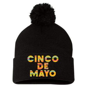 Cinco De Mayo Fiesta Holiday Pom Pom 12in Knit Beanie