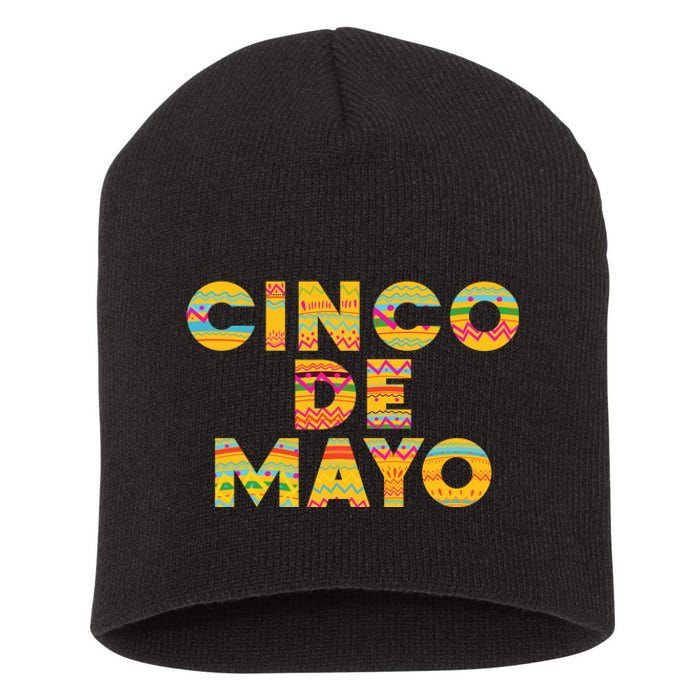 Cinco De Mayo Fiesta Holiday Short Acrylic Beanie