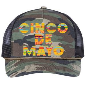 Cinco De Mayo Fiesta Holiday Retro Rope Trucker Hat Cap