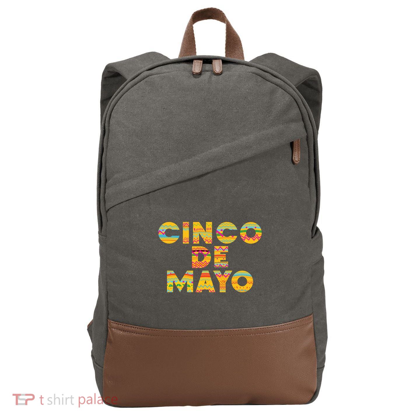 Cinco De Mayo Fiesta Holiday Cotton Canvas Backpack
