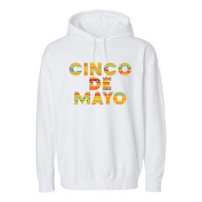 Cinco De Mayo Fiesta Holiday Garment-Dyed Fleece Hoodie