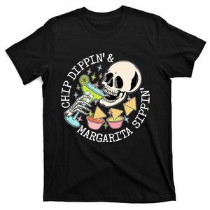 Chippin Dippin Margarita Sippin Skull T-Shirt