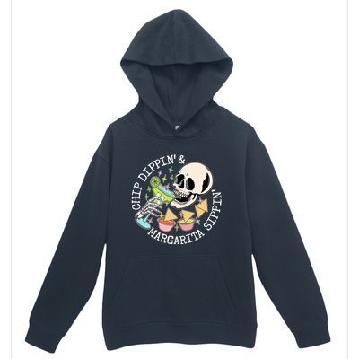 Chippin Dippin Margarita Sippin Skull Urban Pullover Hoodie