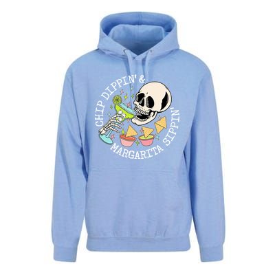 Chippin Dippin Margarita Sippin Skull Unisex Surf Hoodie