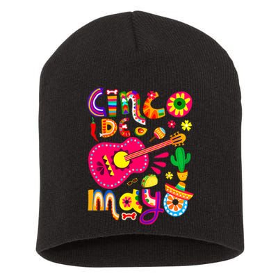 Cinco De Mayo Mexican Fiesta 5 De Mayo Short Acrylic Beanie