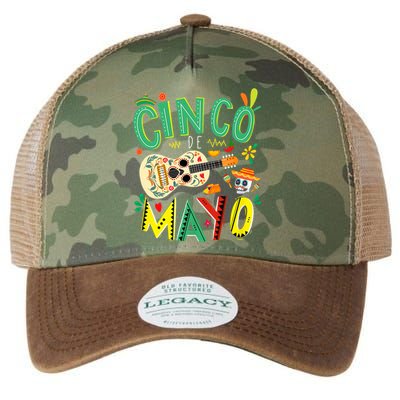 Cinco De Mayo Lets Fiesta Squad 5 De Mayo Mexican Fiesta Legacy Tie Dye Trucker Hat