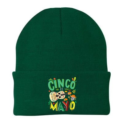 Cinco De Mayo Lets Fiesta Squad 5 De Mayo Mexican Fiesta Knit Cap Winter Beanie