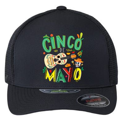 Cinco De Mayo Lets Fiesta Squad 5 De Mayo Mexican Fiesta Flexfit Unipanel Trucker Cap